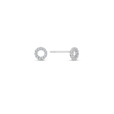 Ayla Ørestikker 0,18 ct. - 14 kt. Hvidguld