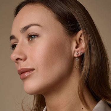 Ayla Ørestikker 0,18 ct. - 14 kt. Hvidguld