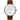 Pioneer // 42mm // Silver // Leather // Brown // White fra Nordgreen