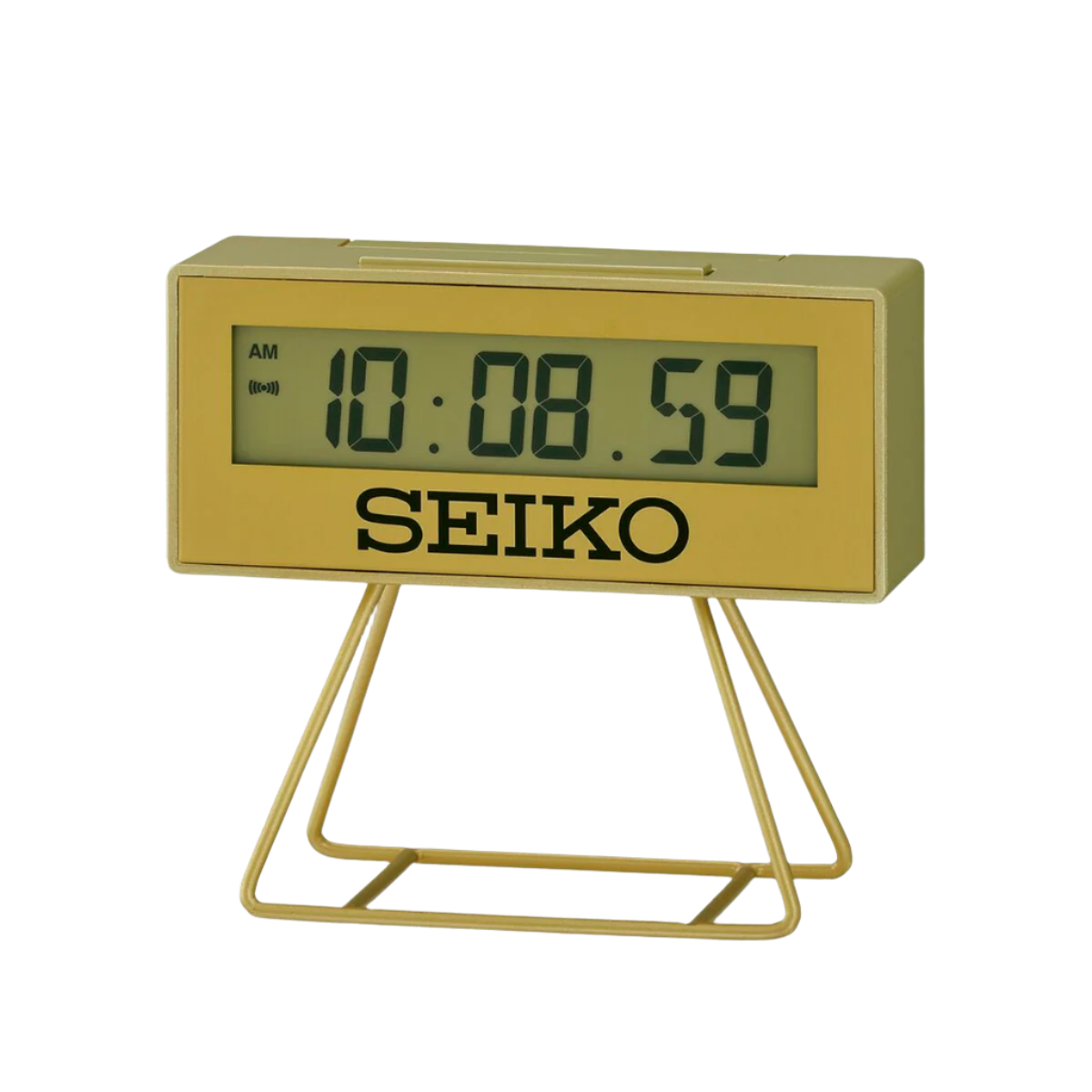 Mini Marathon Vækkeur Small - Guld fra Seiko Clocks