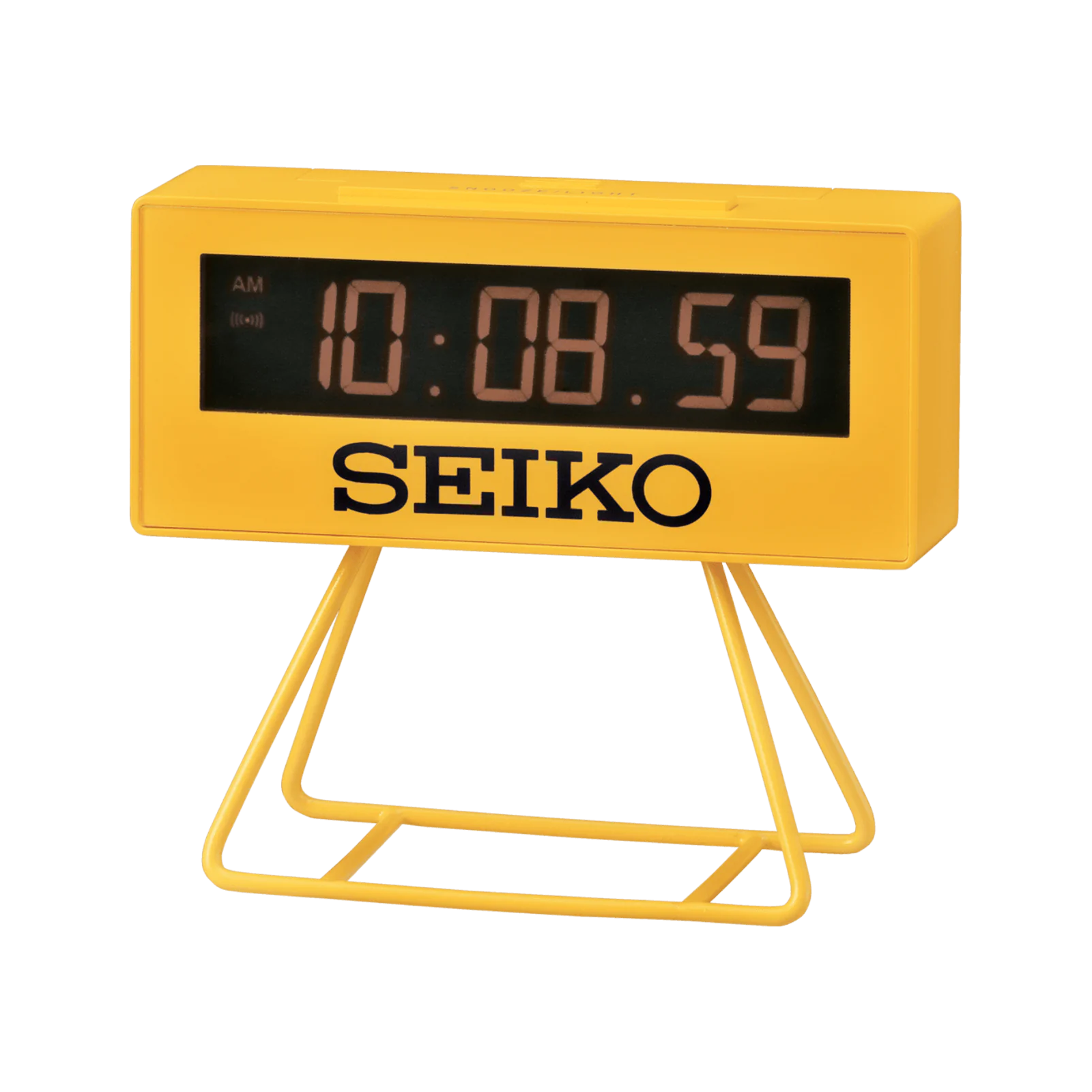 Mini Marathon Vækkeur Large - Gul fra Seiko Clocks