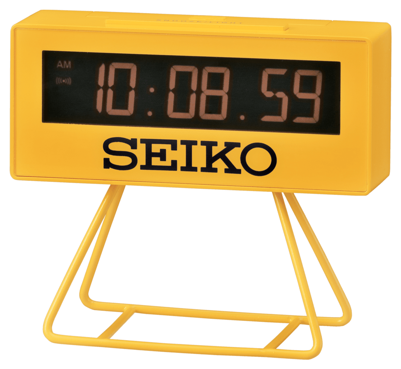 Mini Marathon Vækkeur Large - Gul fra Seiko Clocks