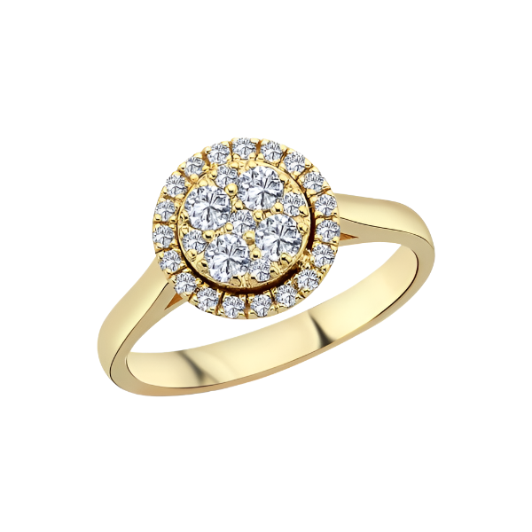 Posh Ring m. 0,45 ct. W/si - 14 kt. Guld fra Nuran