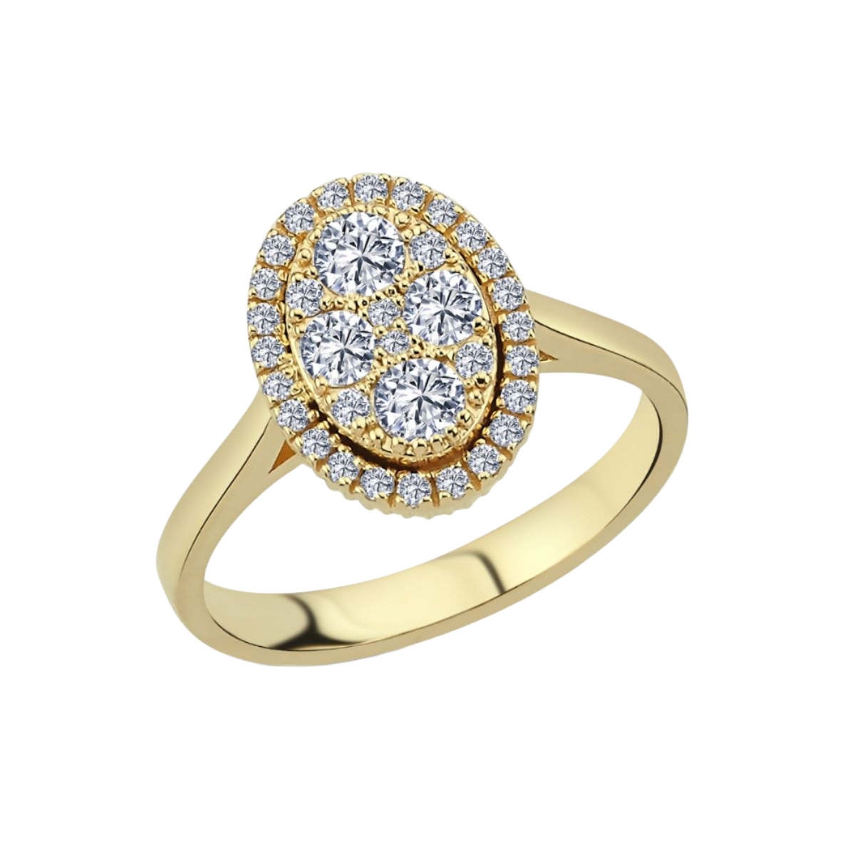 Posh Ring m. 0,64ct. W-si - 14 kt. Guld fra Nuran