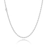 Anker Facet Halskæde 0,80/45 - Sølv fra Basic Essentials by Plaza