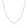 Anker Facet Halskæde 0,80/50 - Sølv fra Basic Essentials by Plaza