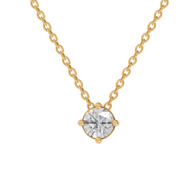 Square 0,20 ct. vedhæng  - 14 kt. Guld
