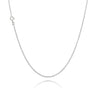 Anker Rund Halskæde 0,50 - Sølv fra Basic Essentials by Plaza