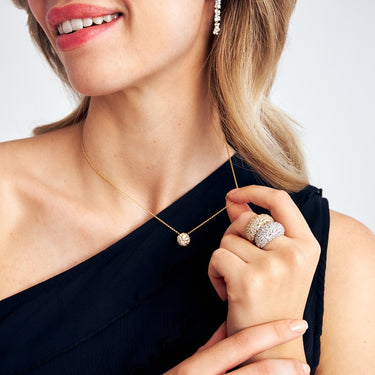 Cristallo Halskæde - Forgyldt