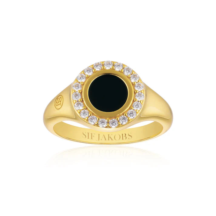 Follina Nero Piccolo ring - Forgyldt fra Sif Jakobs Jewellery