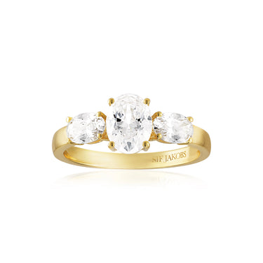Ellisse Tre Ring - Forgyldt fra Sif Jakobs Jewellery