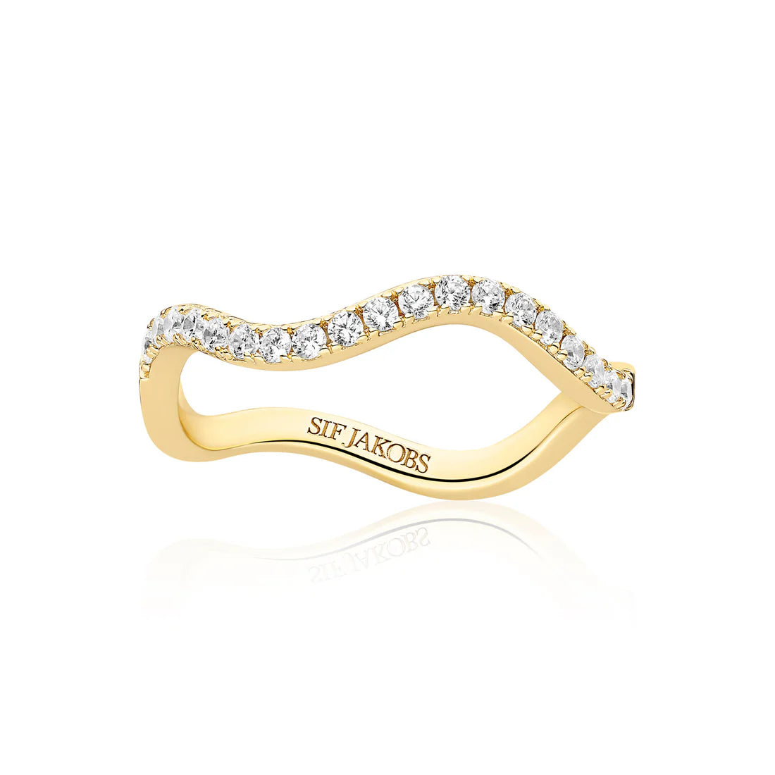 Ellera Waves Ring - Forgyldt fra Sif Jakobs Jewellery