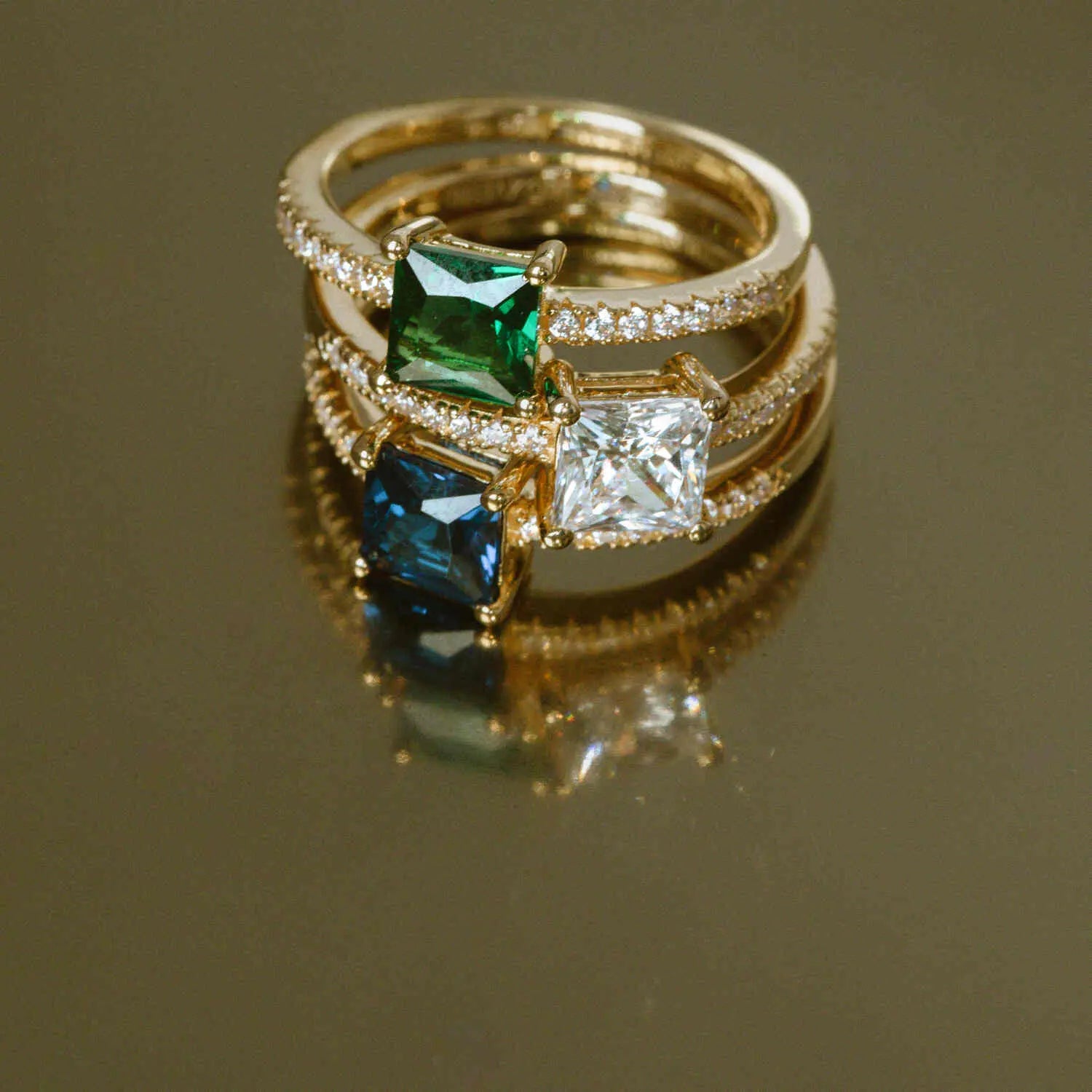Ellera Quadrato ring - Forgyldt fra Sif Jakobs Jewellery