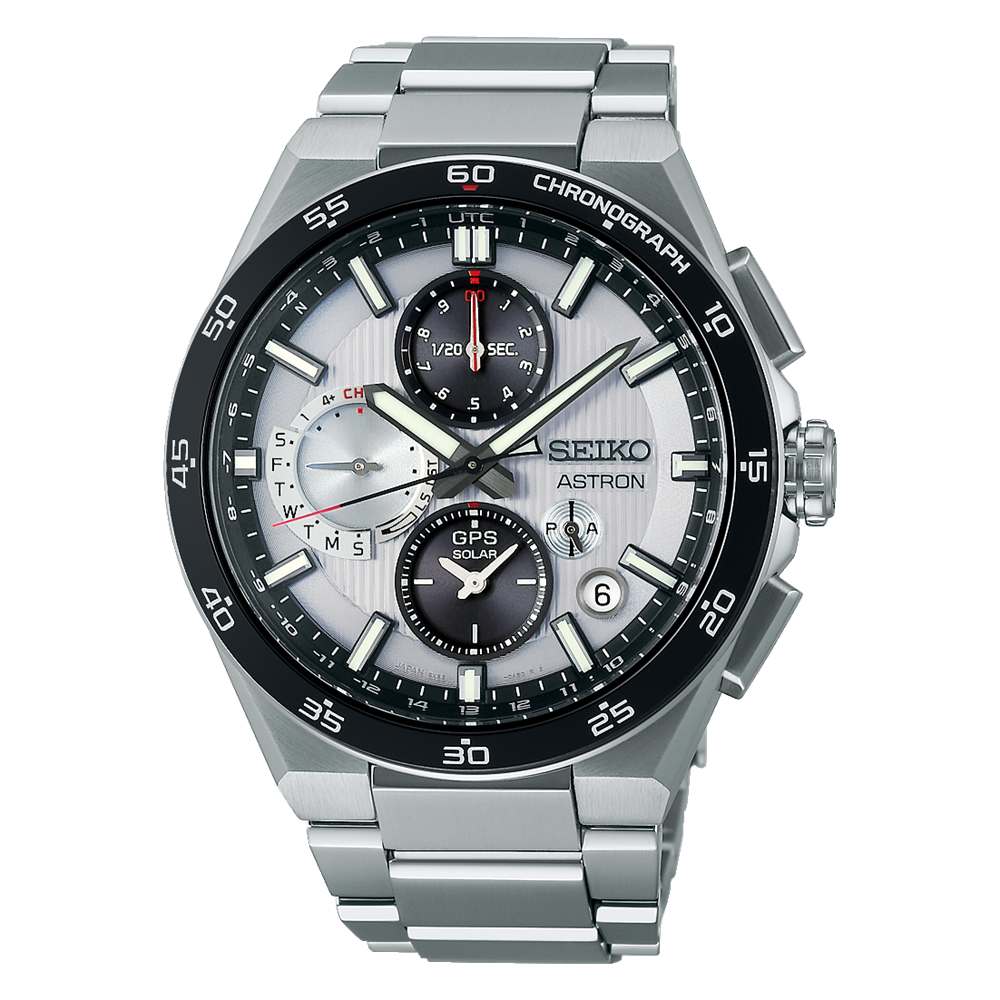 Astron GPS Solar Dual Time Chronograph SSH153J1 fra Seiko