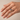 Roset guldring synt. Safir - 8 kt. Guld