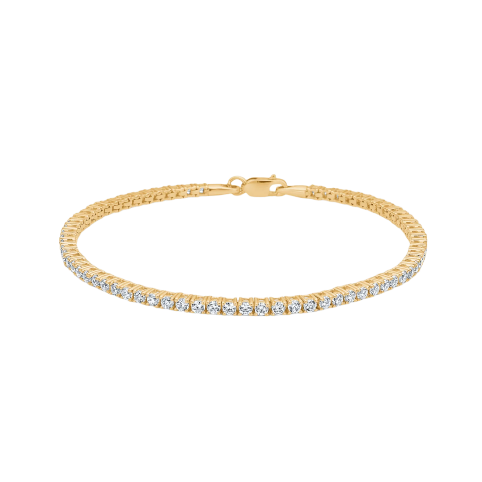 Tennisarmbånd m. Zirkoner - 8 kt. Guld