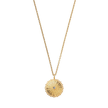 Sea Urchin Charm - Forgyldt Messing