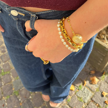 Sea Urchin Armbånd - Forgyldt Messing