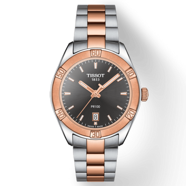 PR 100 T1019102206100 - Sølv/Sort fra Tissot