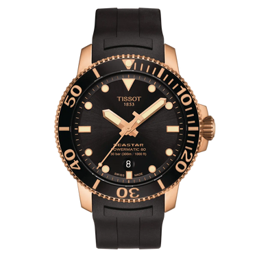 Seastar 1000 Powermatic 80 T1204073705101 - Sort fra Tissot