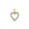 14kt. Vedhæng rg hjerte 18 x 0 fra Nuran