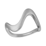 Wave Large ring - Sølv fra Bybiehl