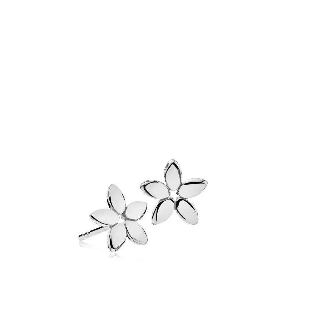 Ørestik små 5-bladede blomster - Sølv fra Izabel Camille