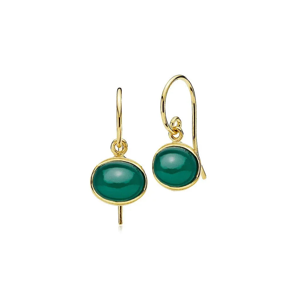 Candy small earring green - Forgyldt fra Izabel Camille
