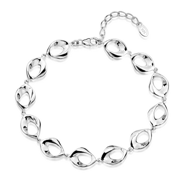 Ocean armbånd fra Silver Essentials by Plaza