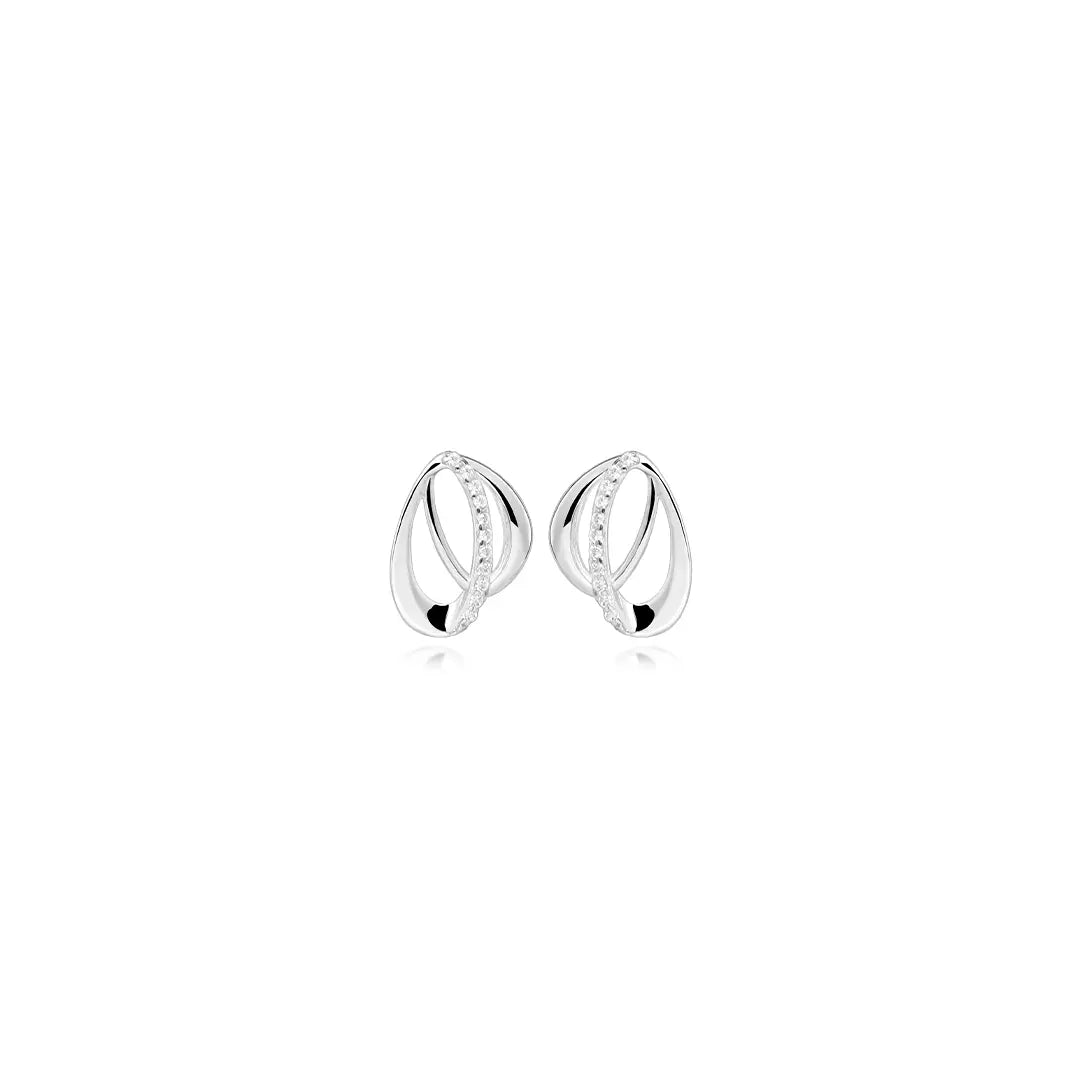 Loop øreringe - Sølv fra Silver Essentials by Plaza