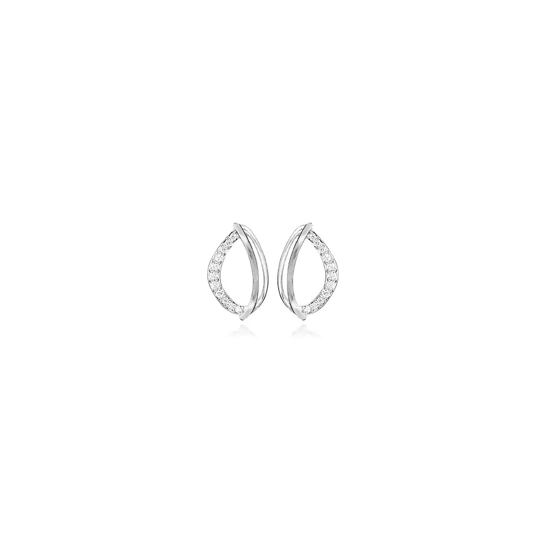 Twirl øreringe - Sølv fra Silver Essentials by Plaza