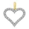 Heart diamond vedhæng 0,12 ct - 14 kt. fra Fine Essentials by Plaza