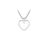Heart halskæde - Sølv fra Silver Essentials by Plaza