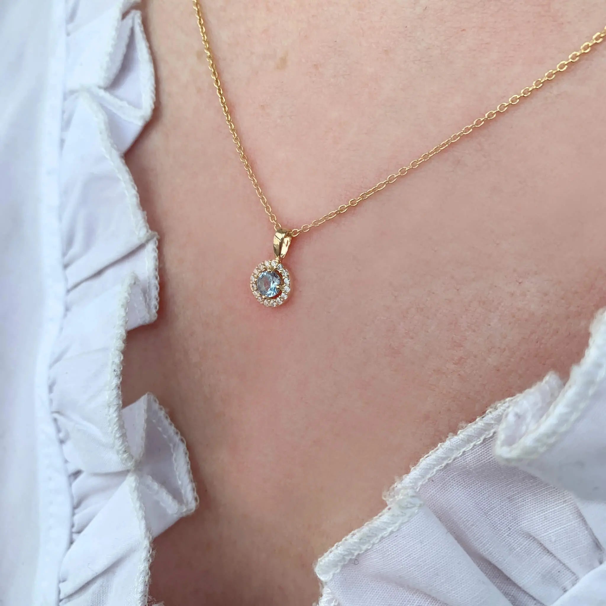 Princess Azure Halskæde - 8 kt. Guld