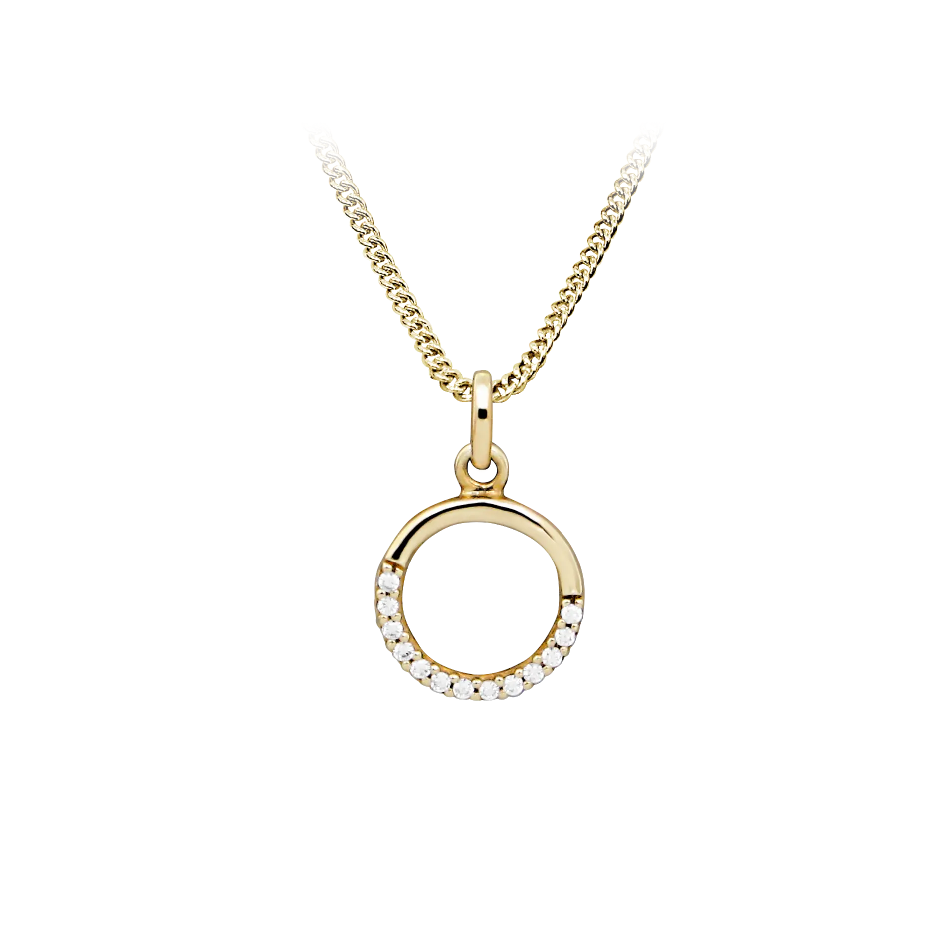 Circle halskæde - 8 kt. Guld fra Gold Essentials by Plaza