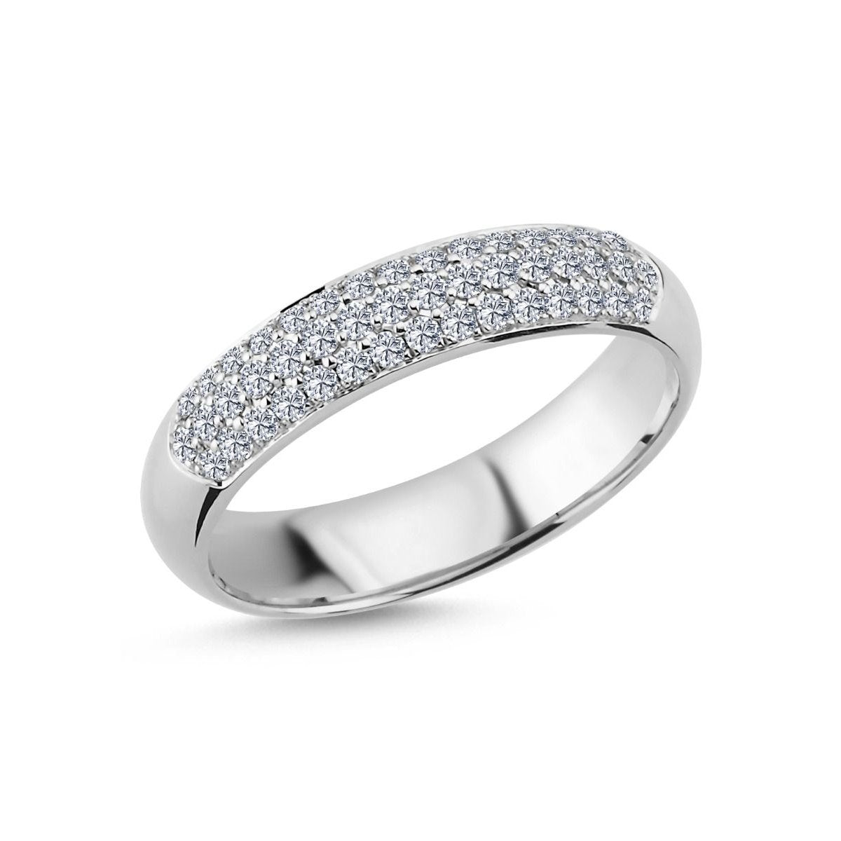 BEAUTÉ ring med 46 x 0,01ct.W-si - 14 kt. fra PLAZA