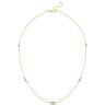 Champagne Halskæde m. 5x0,03 ct. champagne + 10x0,02 ct. W/SI - 14 kt. Guld fra Nuran
