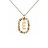 Letter E halskæde - Forgyldt fra PDPAOLA