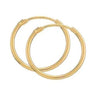 Creoler 1,3/17 mm - 8 kt. Guld fra Gold Essentials by Plaza