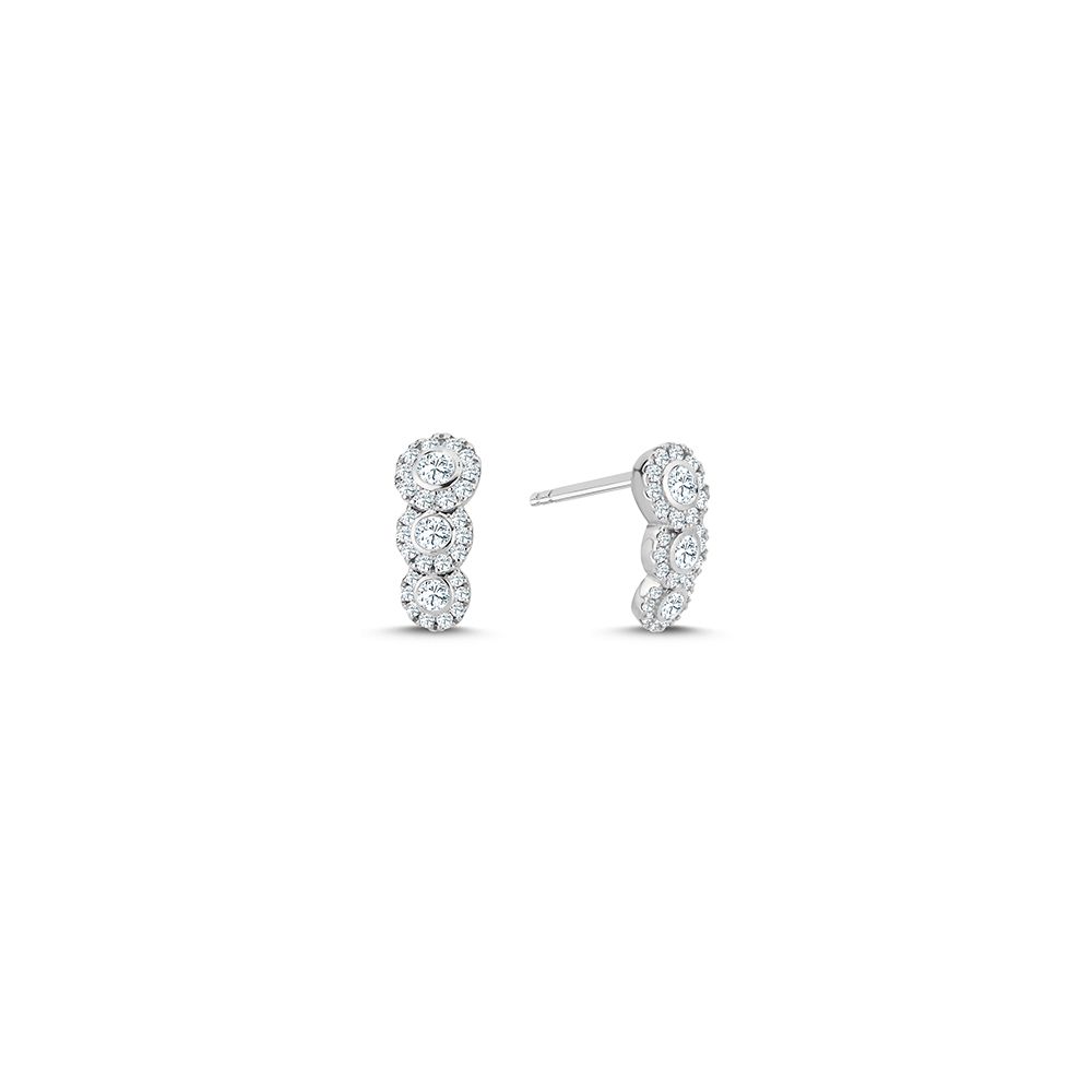 Duchess Ørestikker m. 0,50ct. W-si - 14kt. Hvidguld