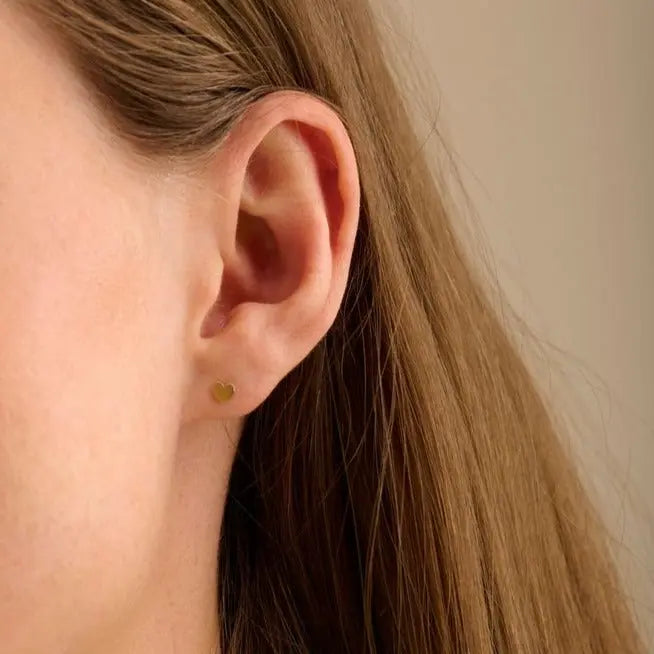 Mini Heart øreringe - sølv fra Pernille Corydon
