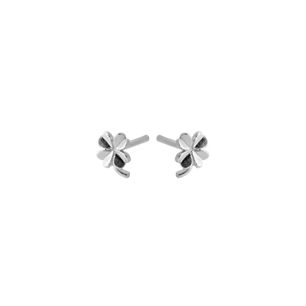 Mini Clover øreringe - sølv fra Pernille Corydon