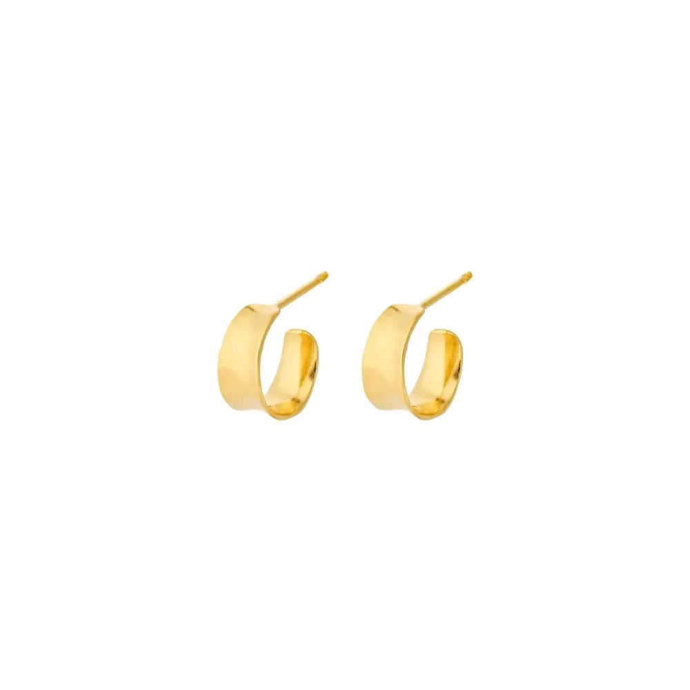 Mini Saga øreringe - Forgyldt fra Pernille Corydon