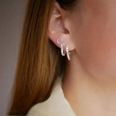 Hali Creoler 20 mm - Sølv fra Enamel