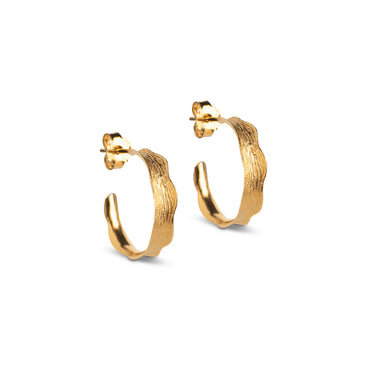 Ane Small hoops - Forgyldt fra Enamel