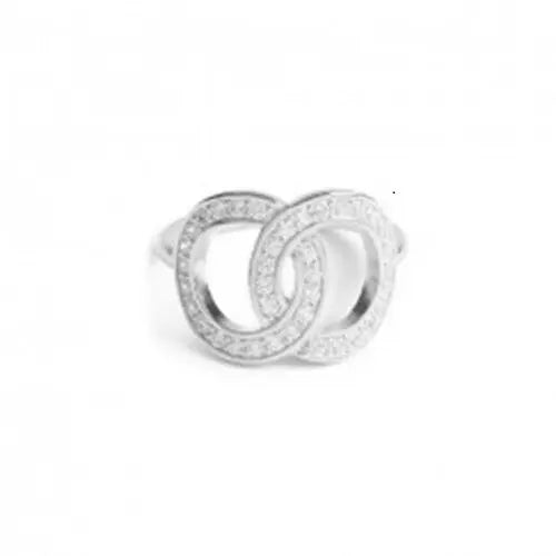 Stone Twin ring - Sølv fra Lush Lush Jewelry