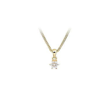 Star large halskæde - 8 kt. fra Gold Essentials by Plaza