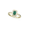 Green Princess Ring - 8 kt. Guld fra Gold Essentials by Plaza
