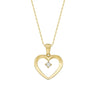 Heart halskæde - 8 kt. fra Gold Essentials by Plaza