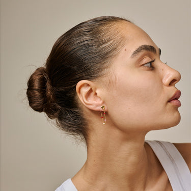 Lola Heart Øreringe - Forgyldt